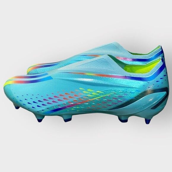 Adidas X Speed Portal + Elite SG Clear Aqua Soccer Cleats GW8420 Mens 11.5 New - Picture 4 of 12